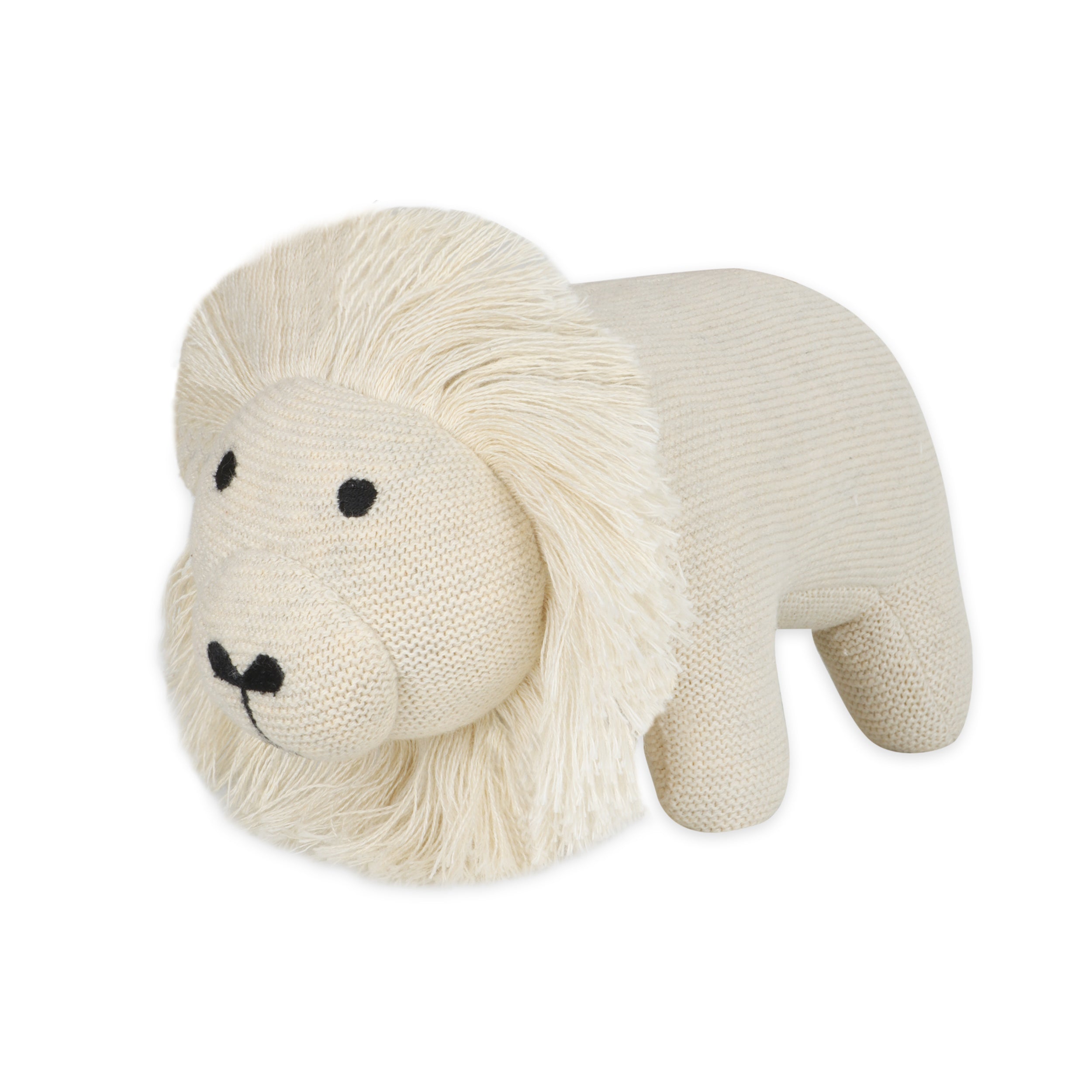 Lion Knit Stuffed Animal Baby Toy (Organic Cotton)