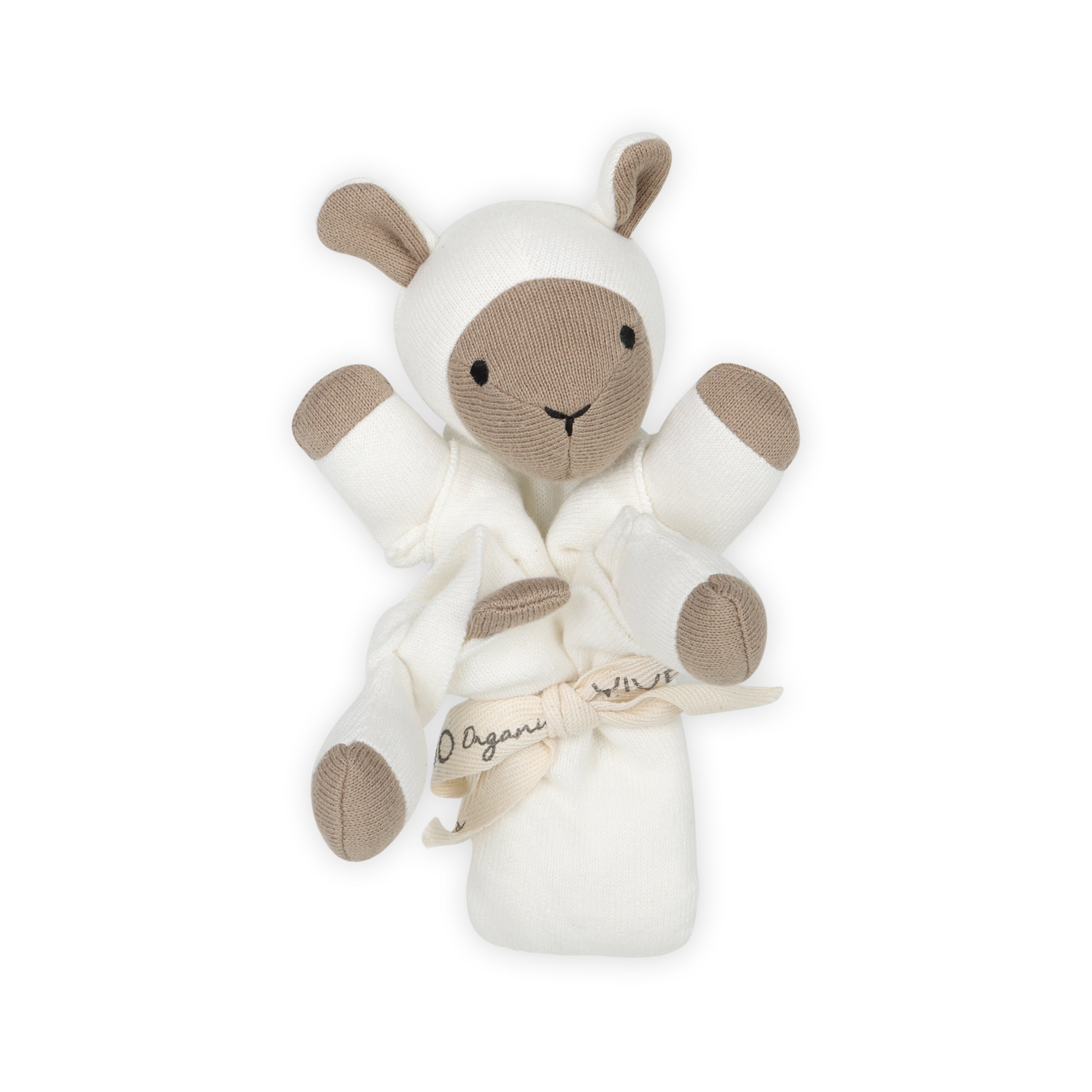 Organic Baby Lovey Security Blanket Cuddle Cloth - Lamb (Viverano)