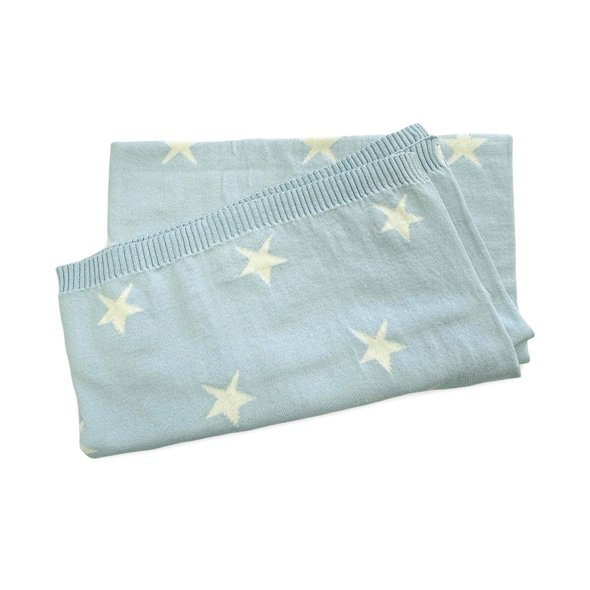 Stars - Reversible Sweater Knit Baby Blankets (Organic Cotton) 3 Colors