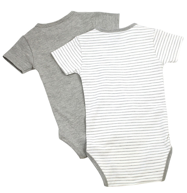 Viverano Venice Stripe Jersey Short Sleeve Organic Cotton Bodysuit for Babies 