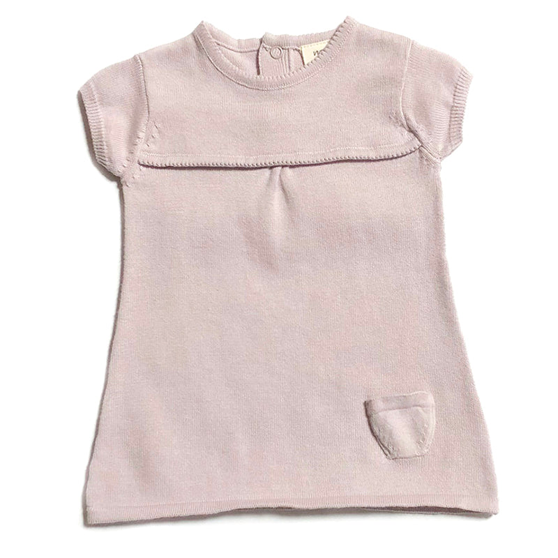 Milan Knit Dress Top - Short Sleeves - Cream