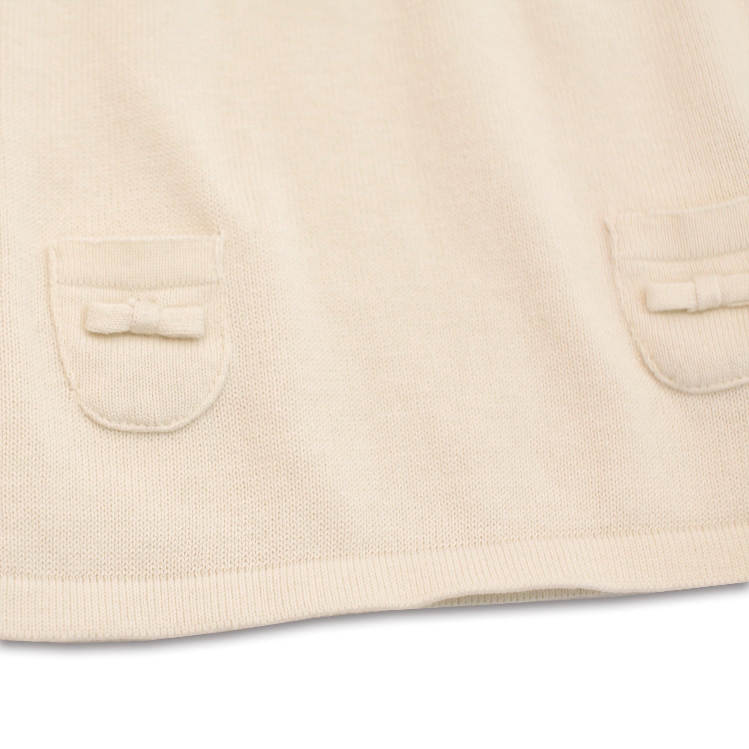 Viverano Milan Knit Organic Cotton Long Sleeve A-Line Dress for Baby Girl