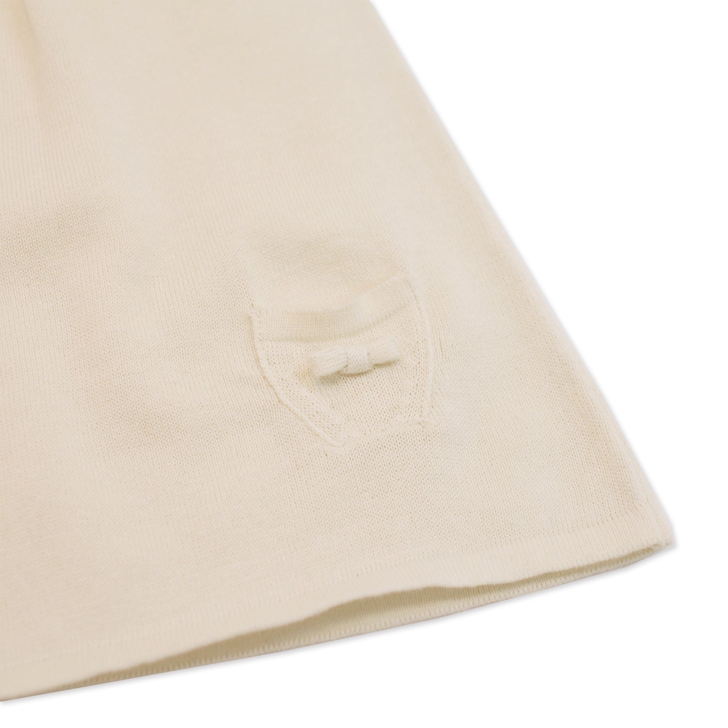 Milan Knit Dress Top - Short Sleeves - Cream