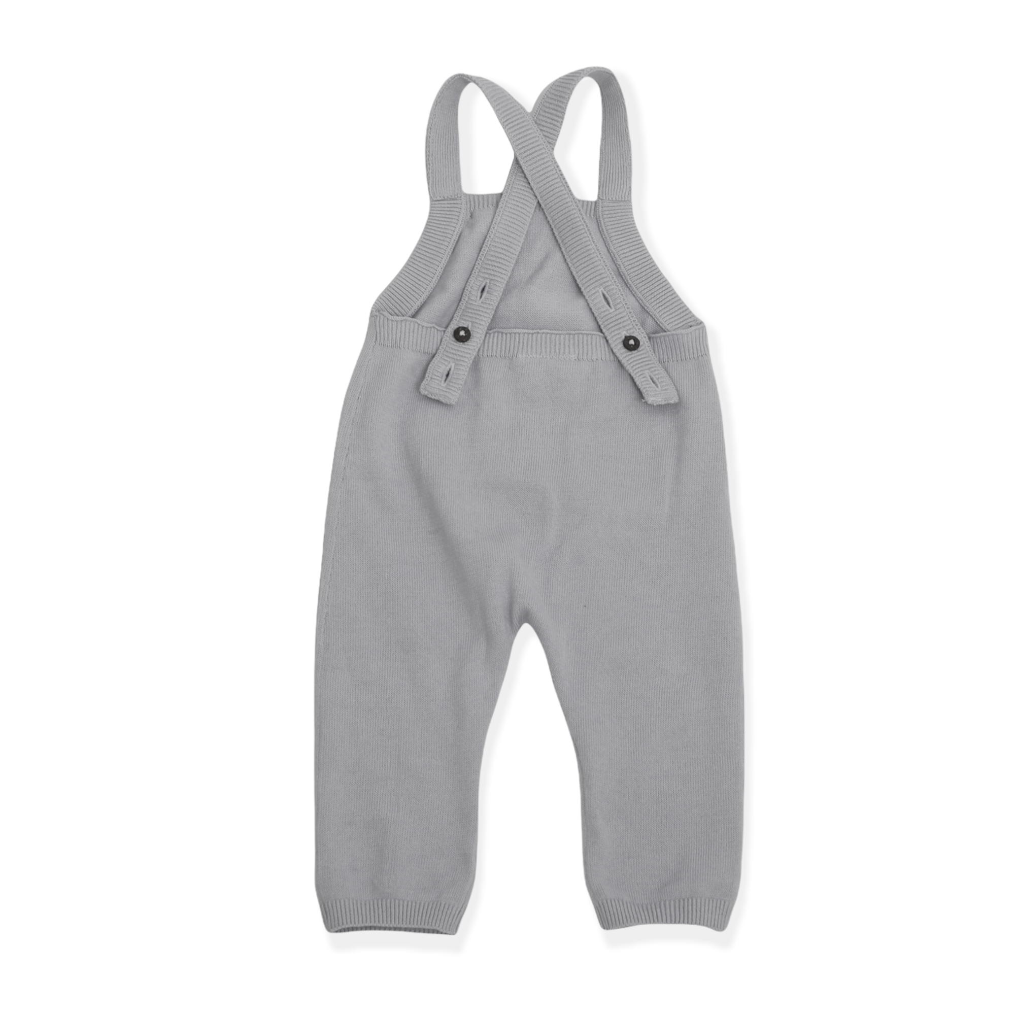 Viverano Milan Knit Kangaroo Pocket Overall Romper (Organic Cotton)