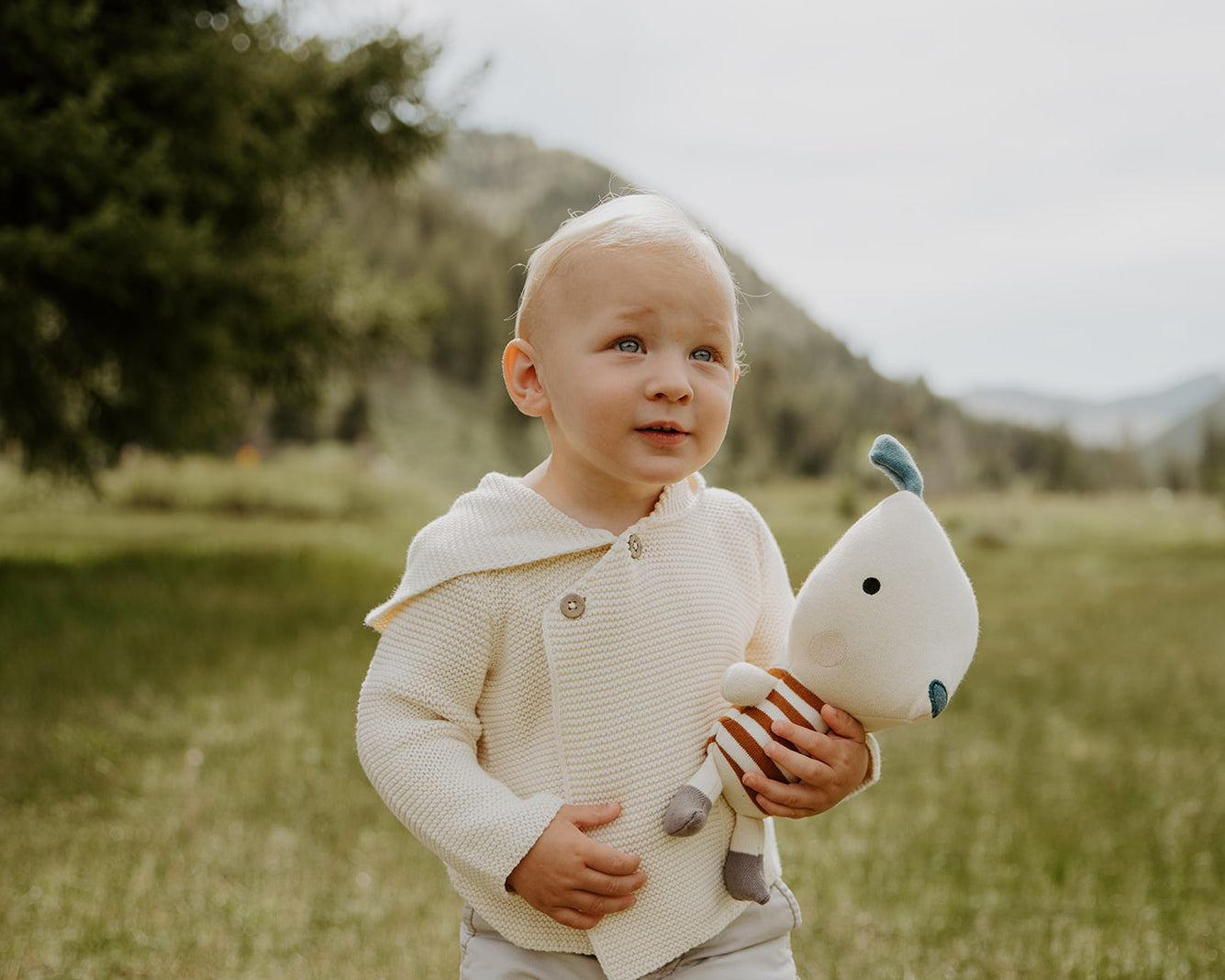 Phillipe Dog Organic Cotton Fine Knit Stuffed Animal Toy- Viverano