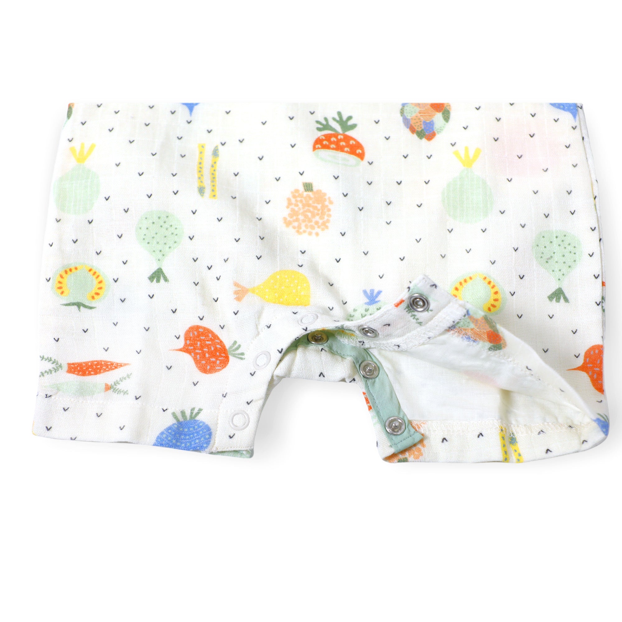 Organic Cotton Sleeveless Romper for Babies - Veggie Salad by Viverano