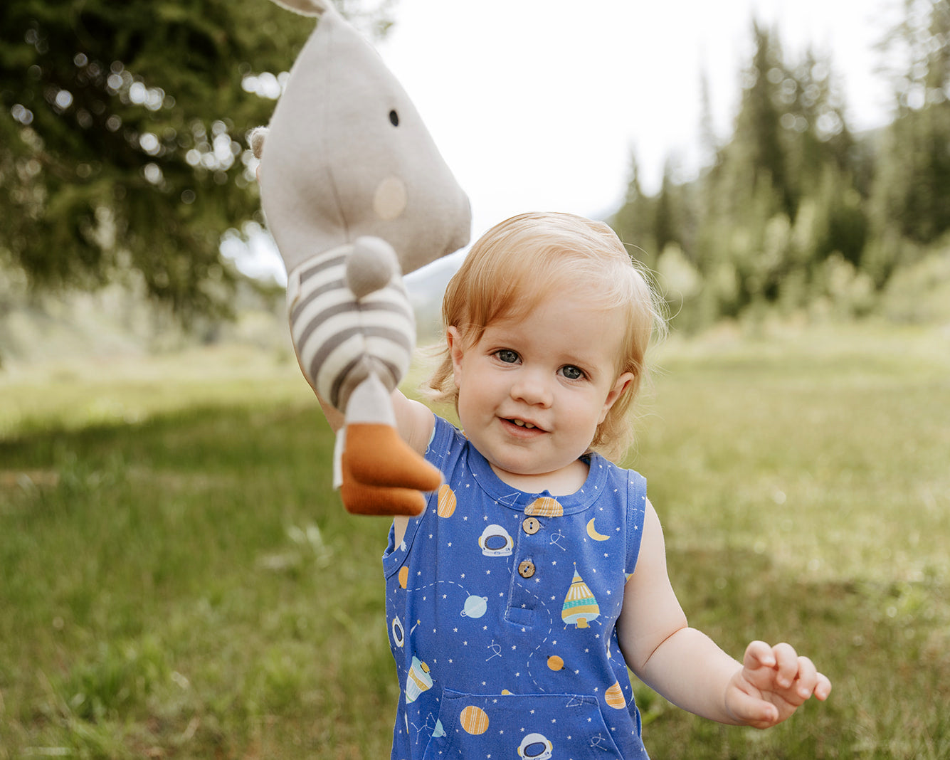 Space Dream Sleeveless Kangaroo Pocket Jumpsuit Romper