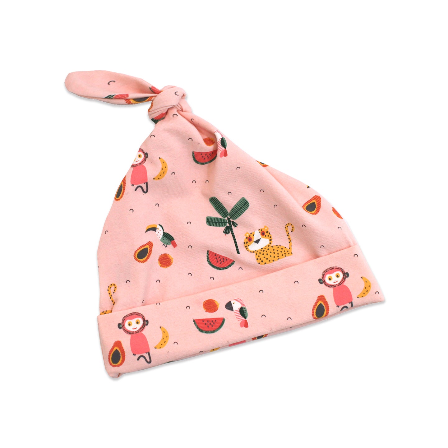 Organic Cotton Baby Knot Hat - Tropical Jungle (2 Colors)