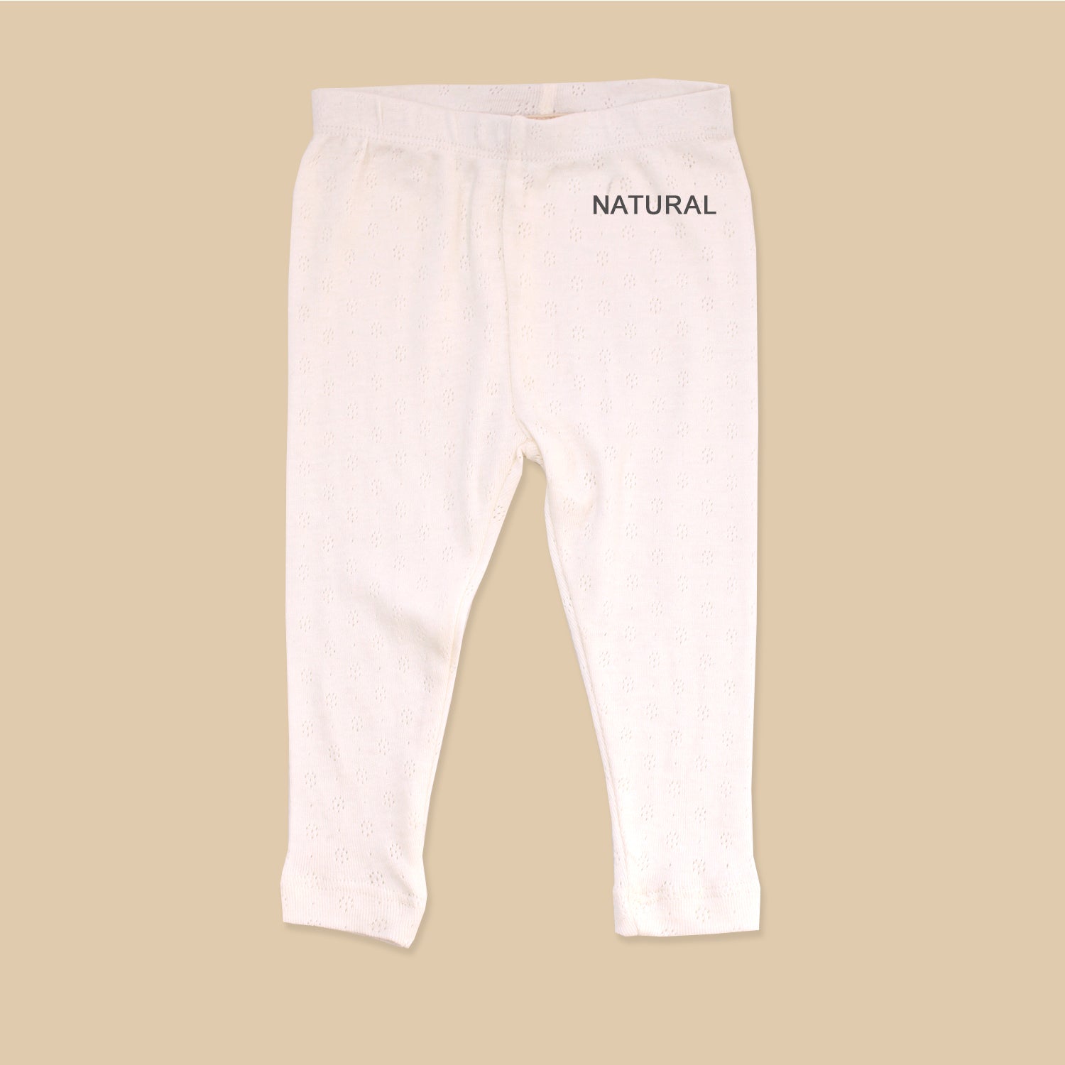 Organic Cotton Pointelle Legging for Babies by Viverano