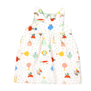 Organic Cotton Ruffled Sleeveless Dress for Baby Girls - Viverano