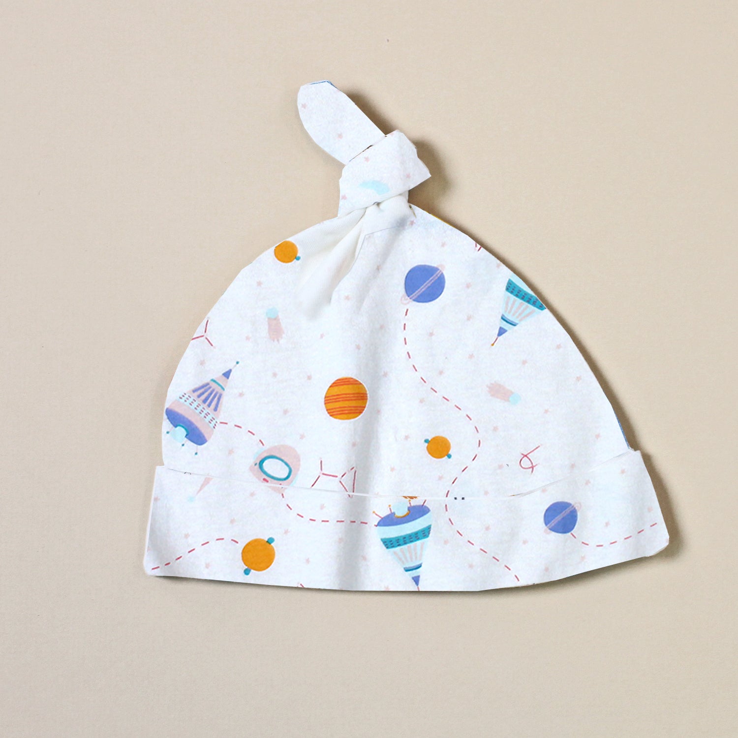 Organic Cotton Baby Knot Hat - Space Dream