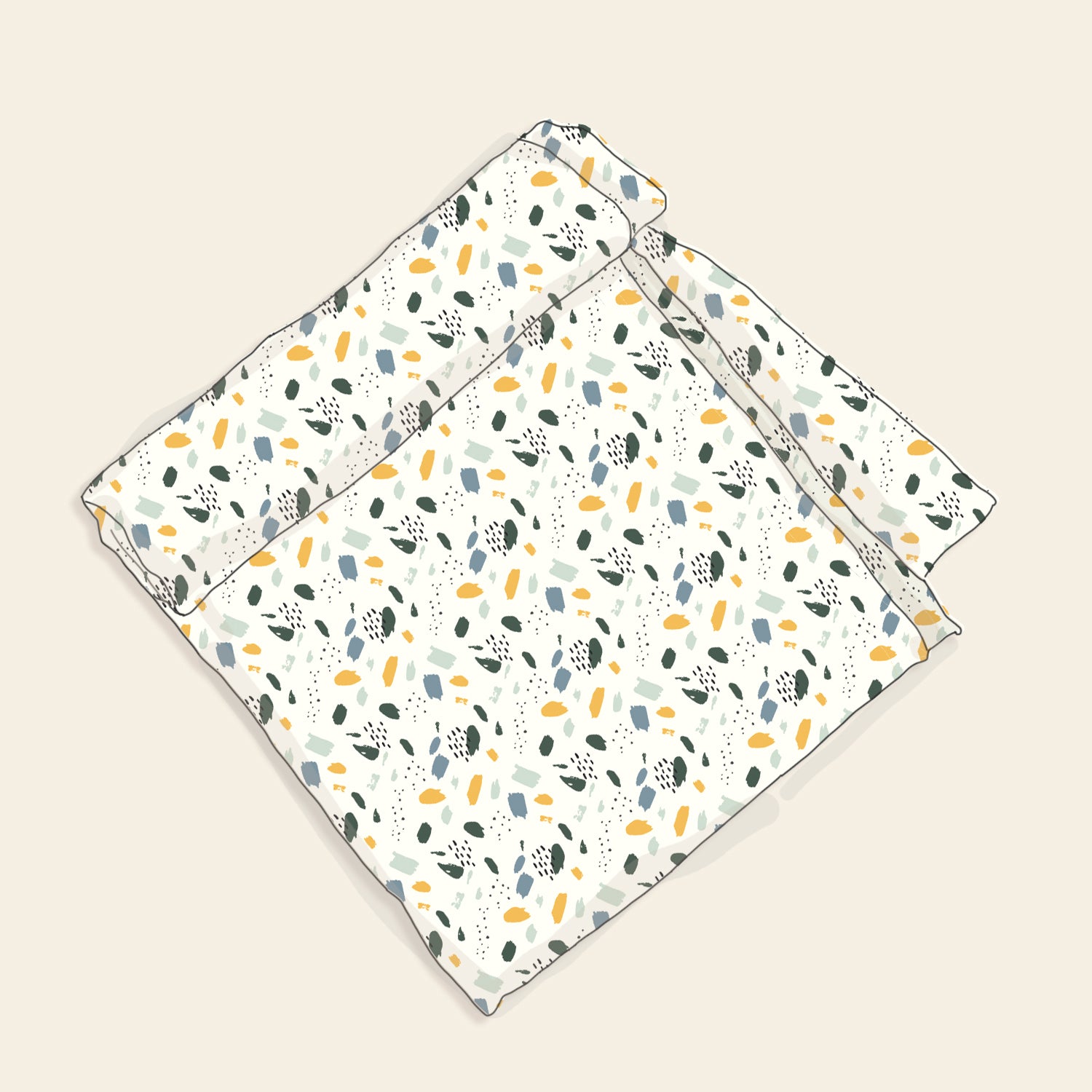 Florence Bloom Baby Swaddle Blanket (Organic Muslin) - Viverano
