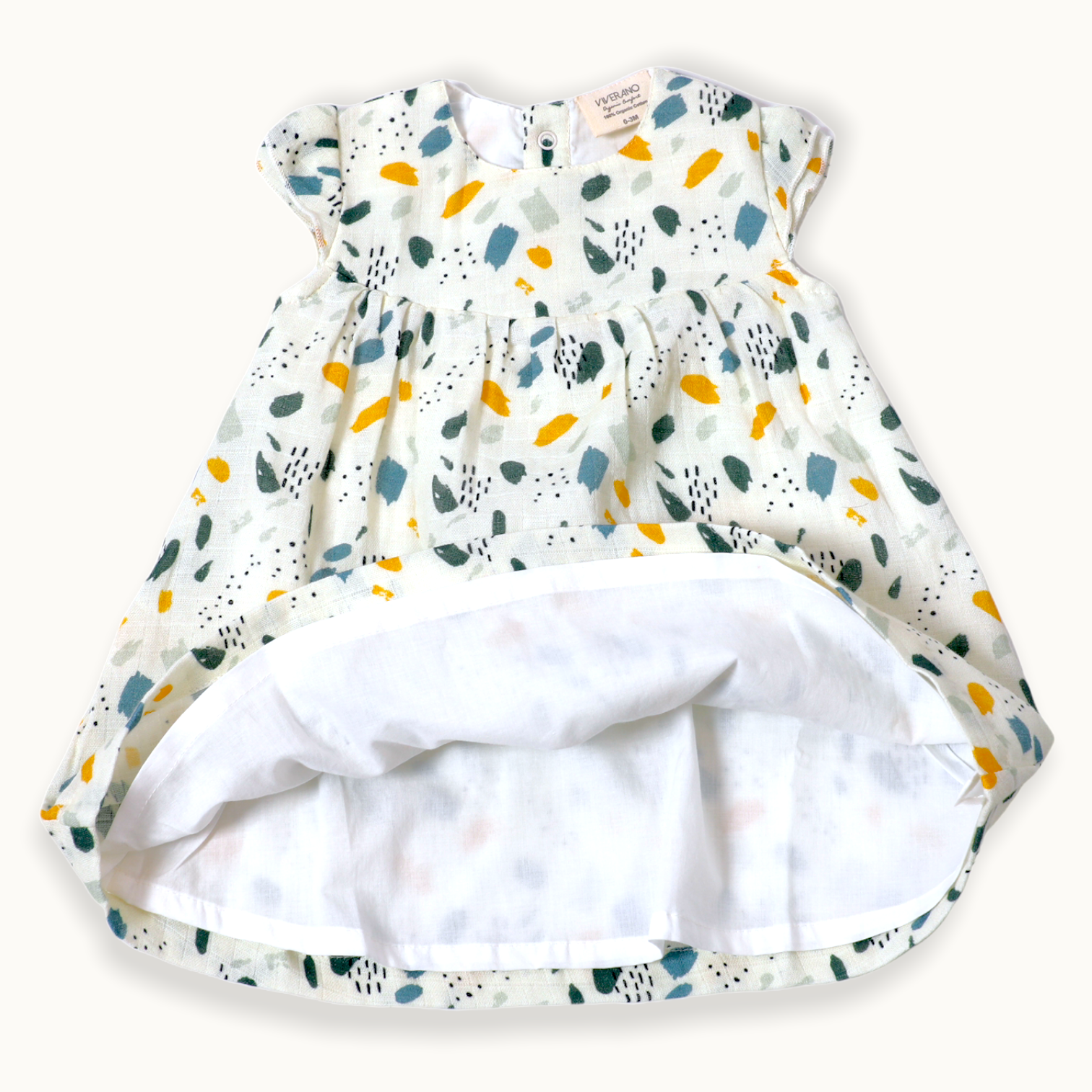 Florence Bloom Cap Sleeve Dress + Bloomer Set (Organic Muslin)