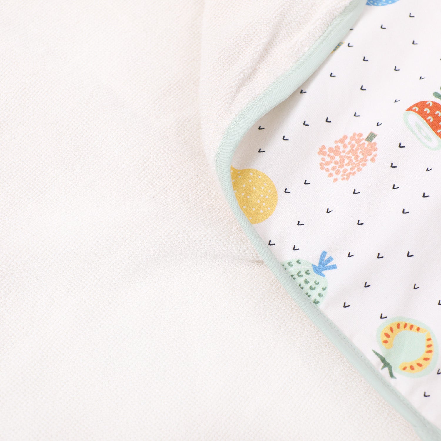 Veggie Salad Reversible Baby Hooded Towel (Organic)