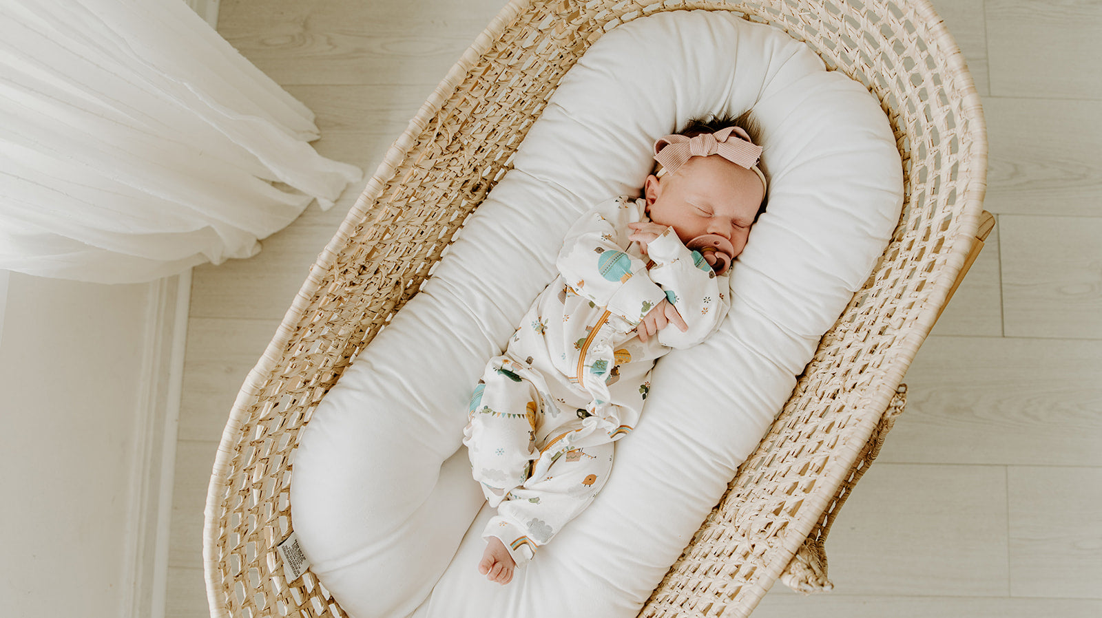 Organic Cotton Fly Away Balloon Ruffle Zipper Baby Jumpsuit - Viverano