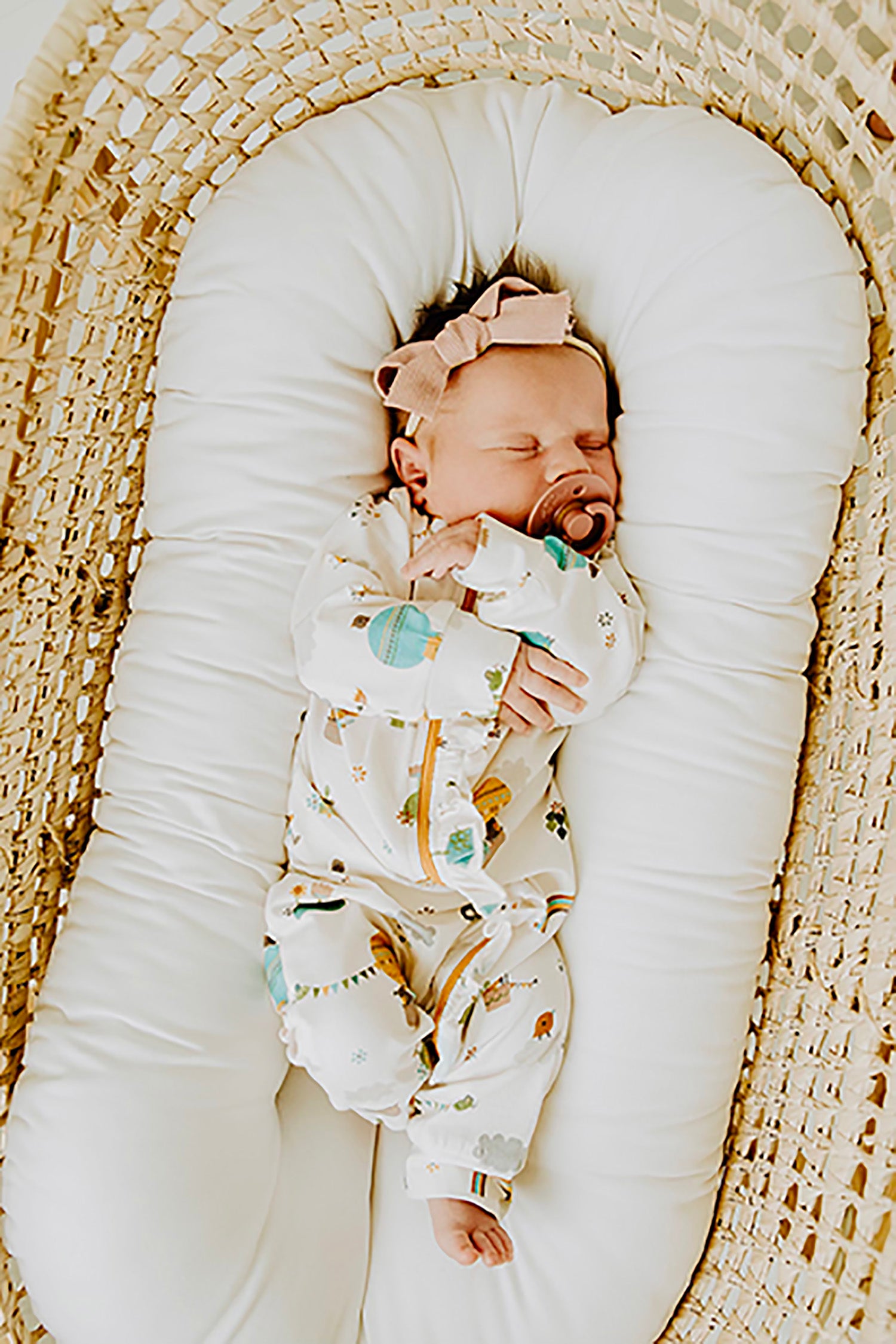 Organic Cotton Fly Away Balloon Ruffle Zipper Baby Jumpsuit - Viverano