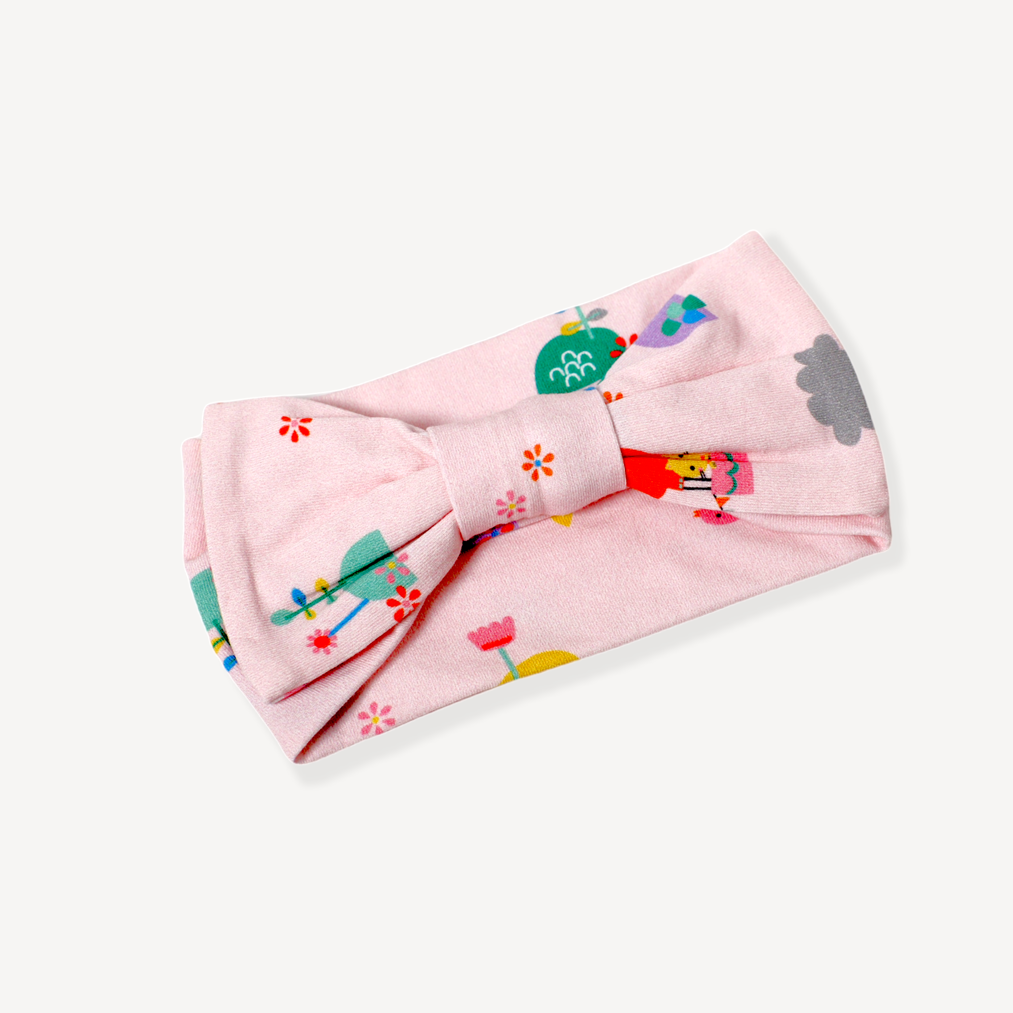 Organic Cotton Balloon Bow Baby Girl Headband - Viverano