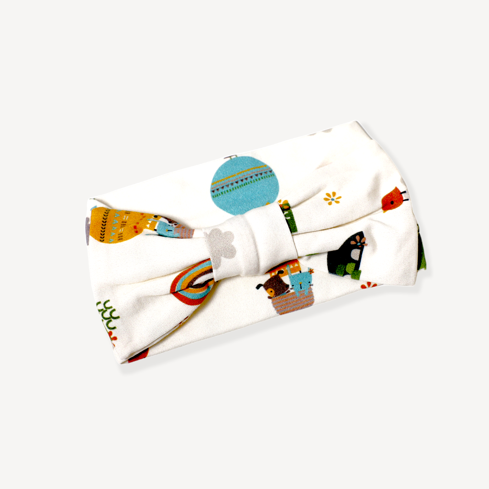 Organic Cotton Balloon Bow Baby Girl Headband - Viverano