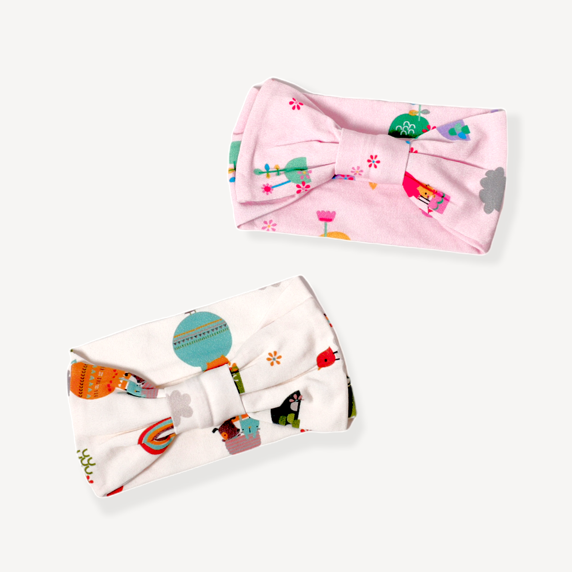 Organic Cotton Balloon Bow Baby Girl Headband - Viverano