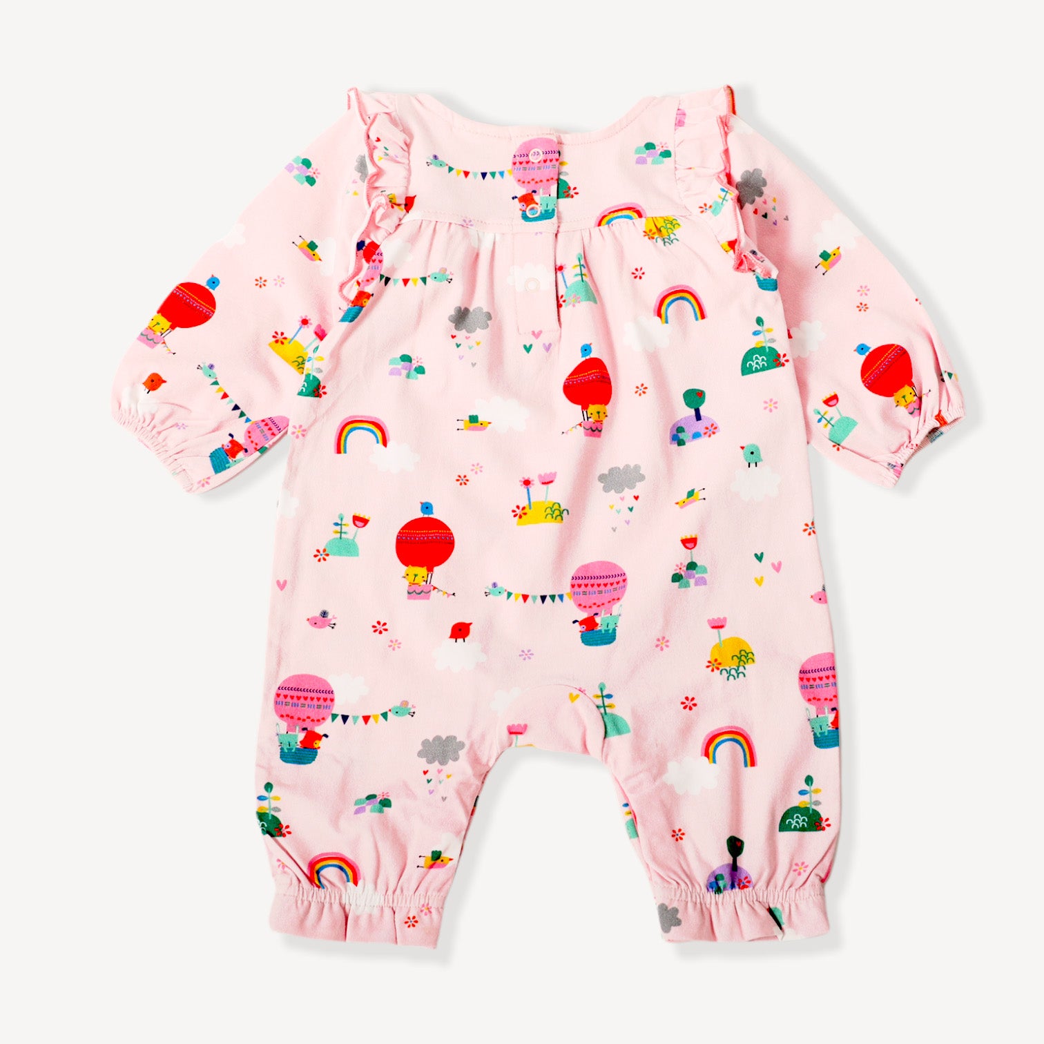 Fly Away Balloon Ruffle Jumpsuit Romper (Organic Cotton)