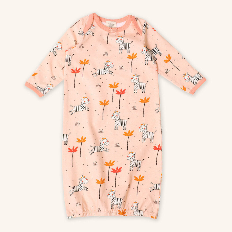 Zebra Baby Sleep Gown (Organic Cotton)