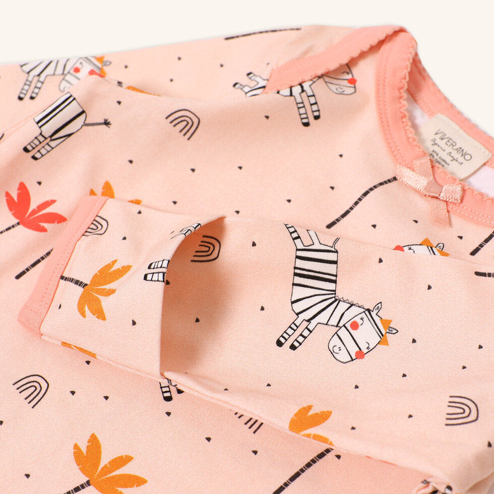 Zebra Baby Sleep Gown (Organic Cotton)