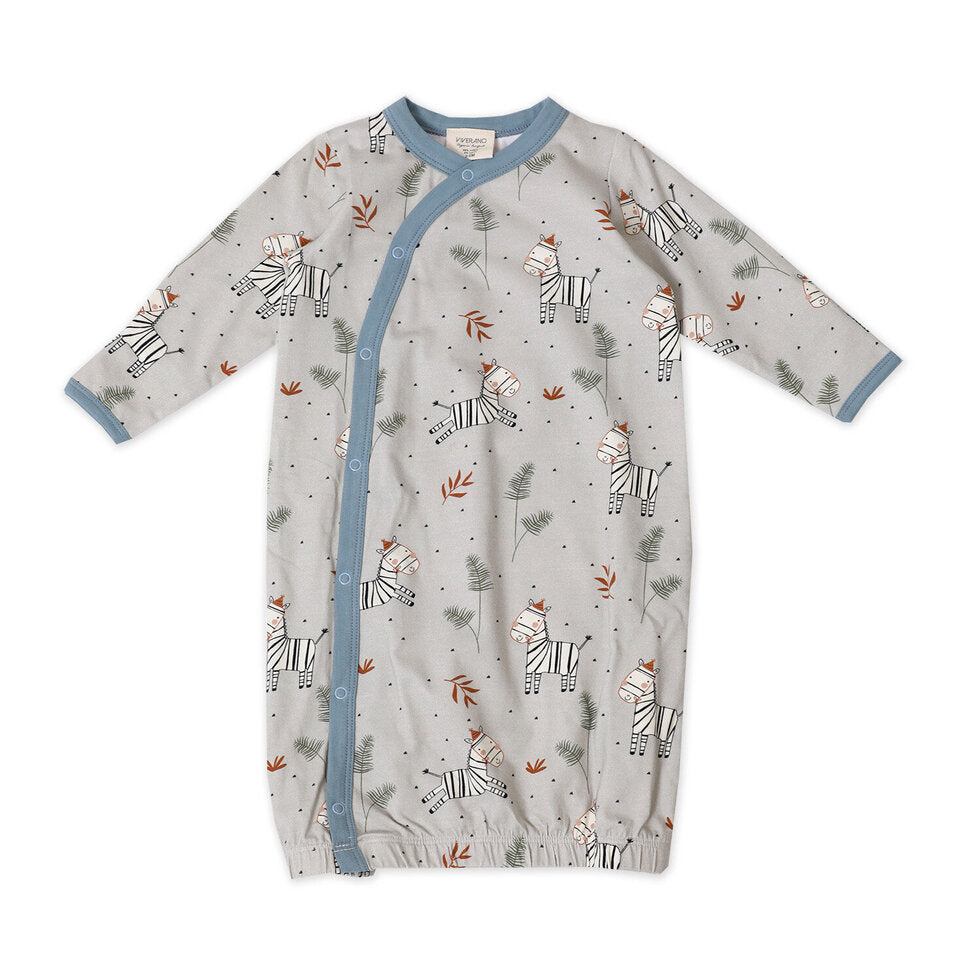 Zebra Kimono Baby Sleep Gown (Organic)