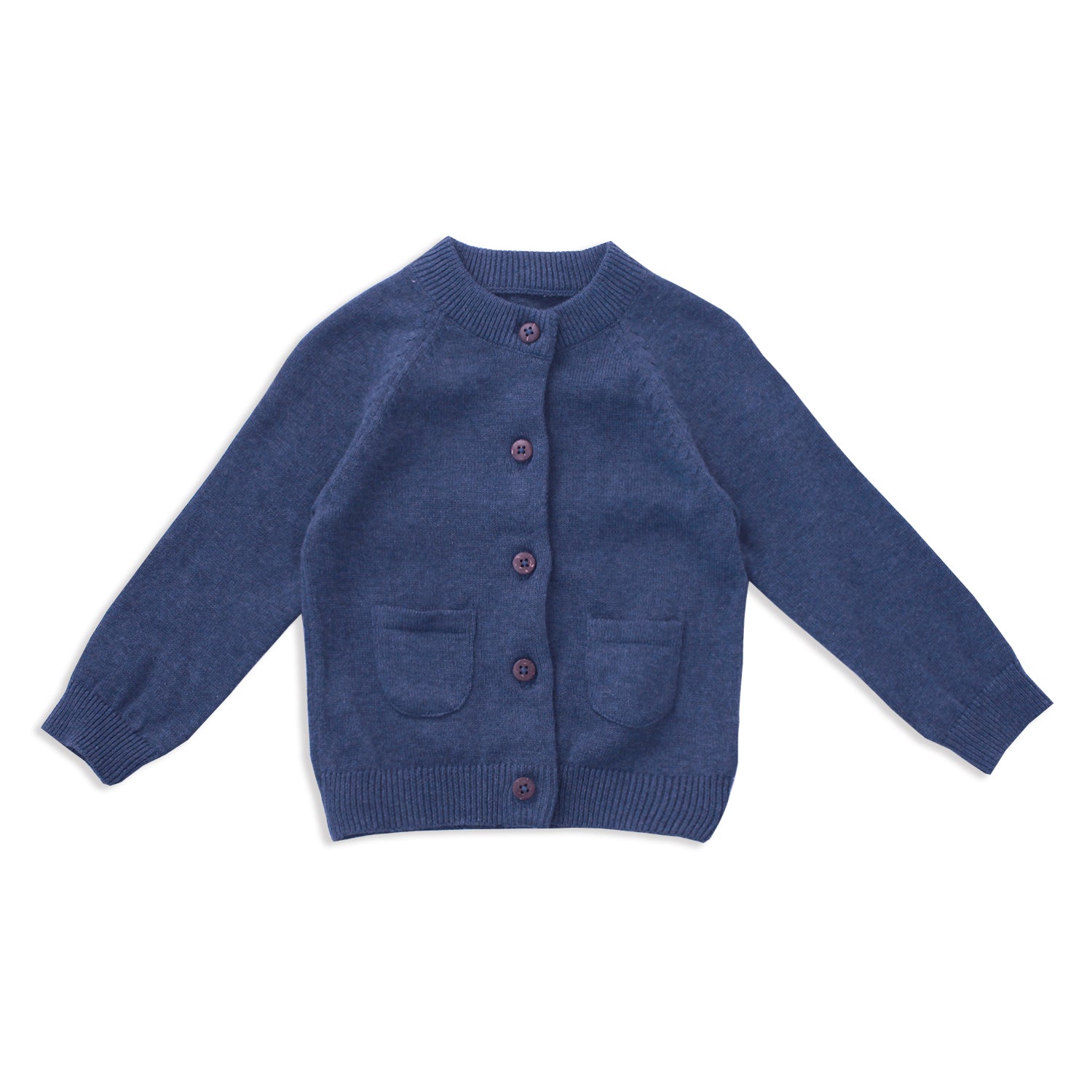 Milan Heather Knit Button Baby Cardigan (Organic) - 3 Colors