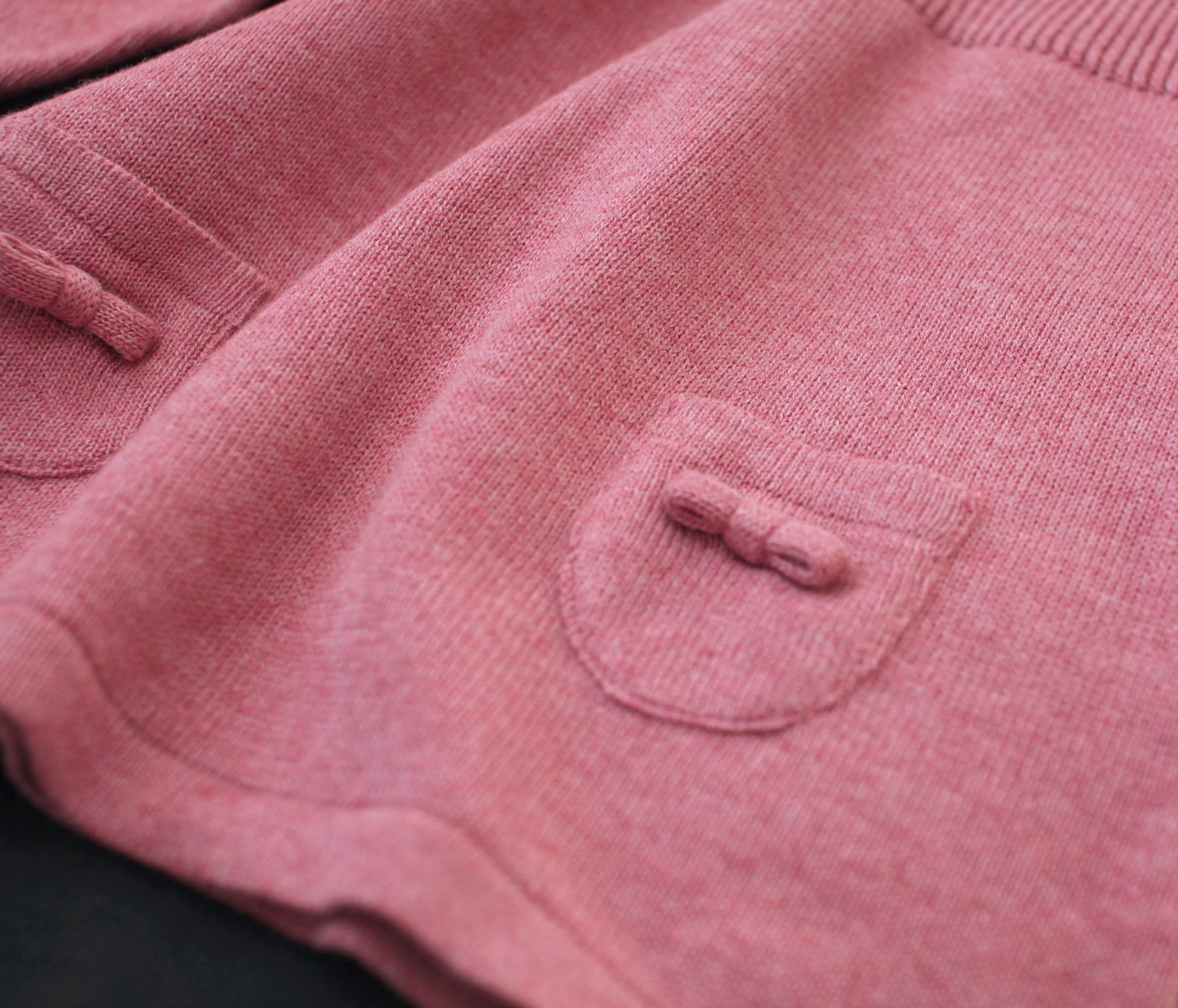 Vestido acampanado de manga larga en punto jaspeado de Milán