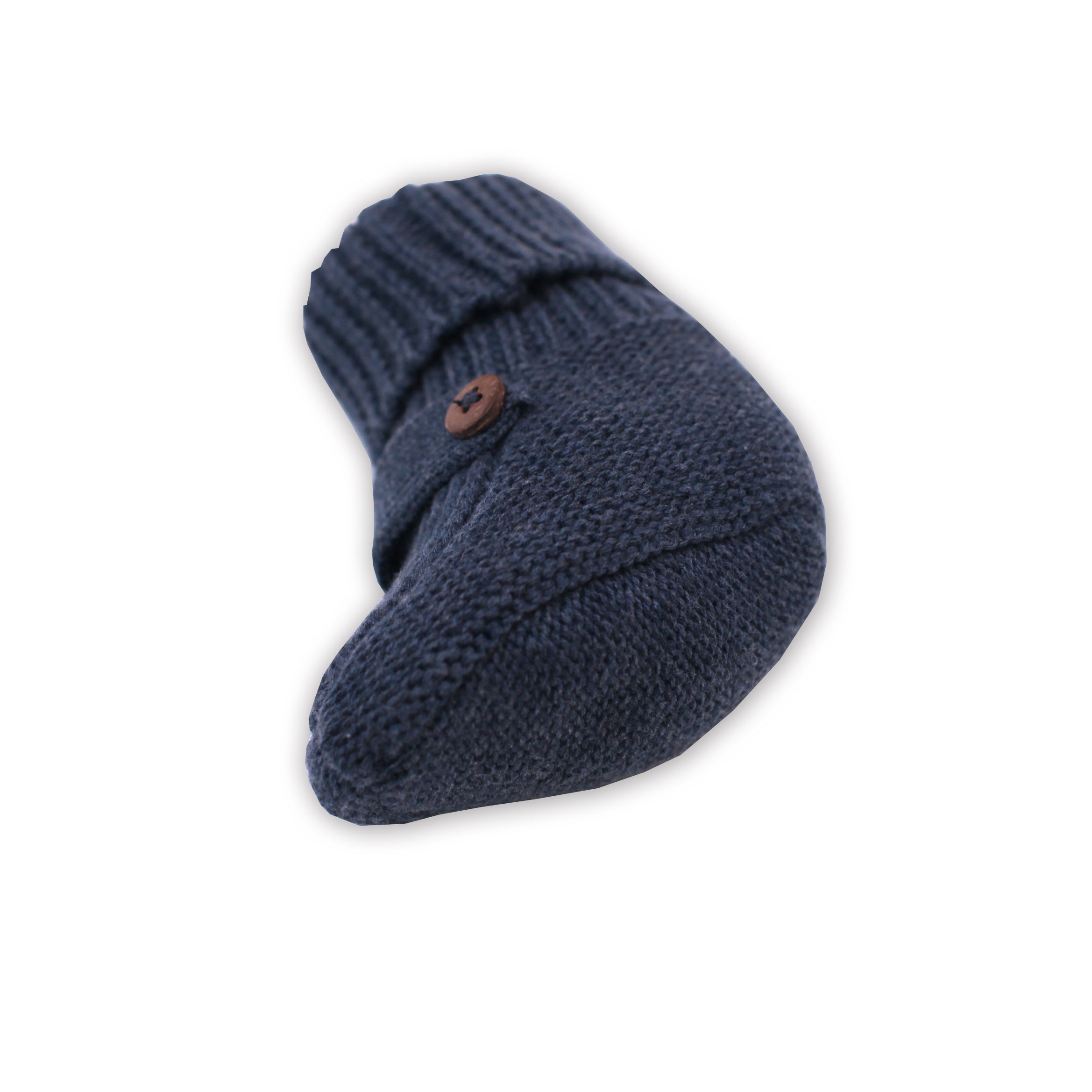 Milan Organic Cotton Heather Knit Newborn Bootie for Babies by Viverano