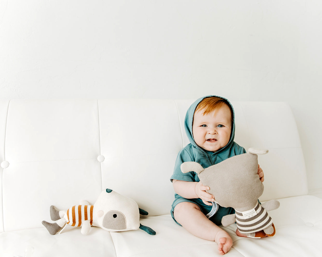 Phillipe Dog Organic Cotton Fine Knit Stuffed Animal Toy- Viverano