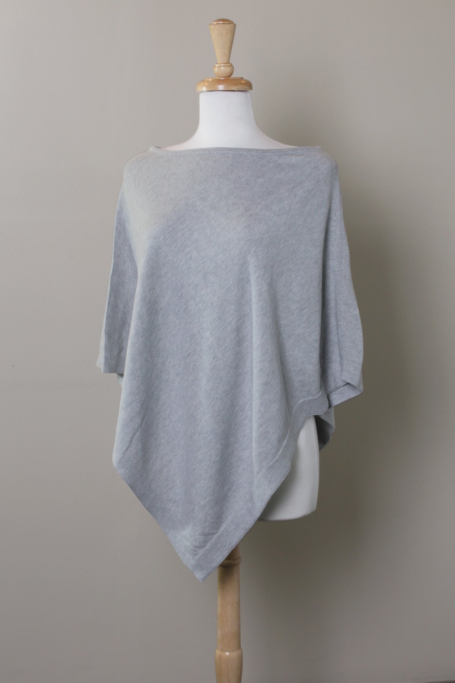 Loving Thread LUXE Organic Cotton Knit 5-Way Poncho Pullover Coverup By Viverano