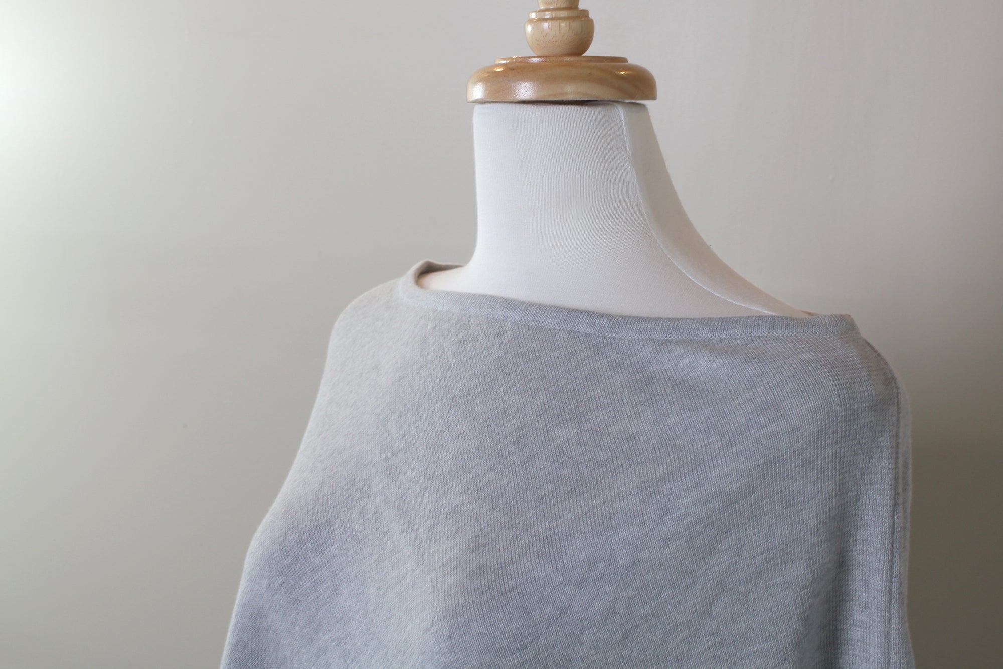 Loving Thread LUXE Organic Cotton Knit 5-Way Poncho Pullover Coverup By Viverano