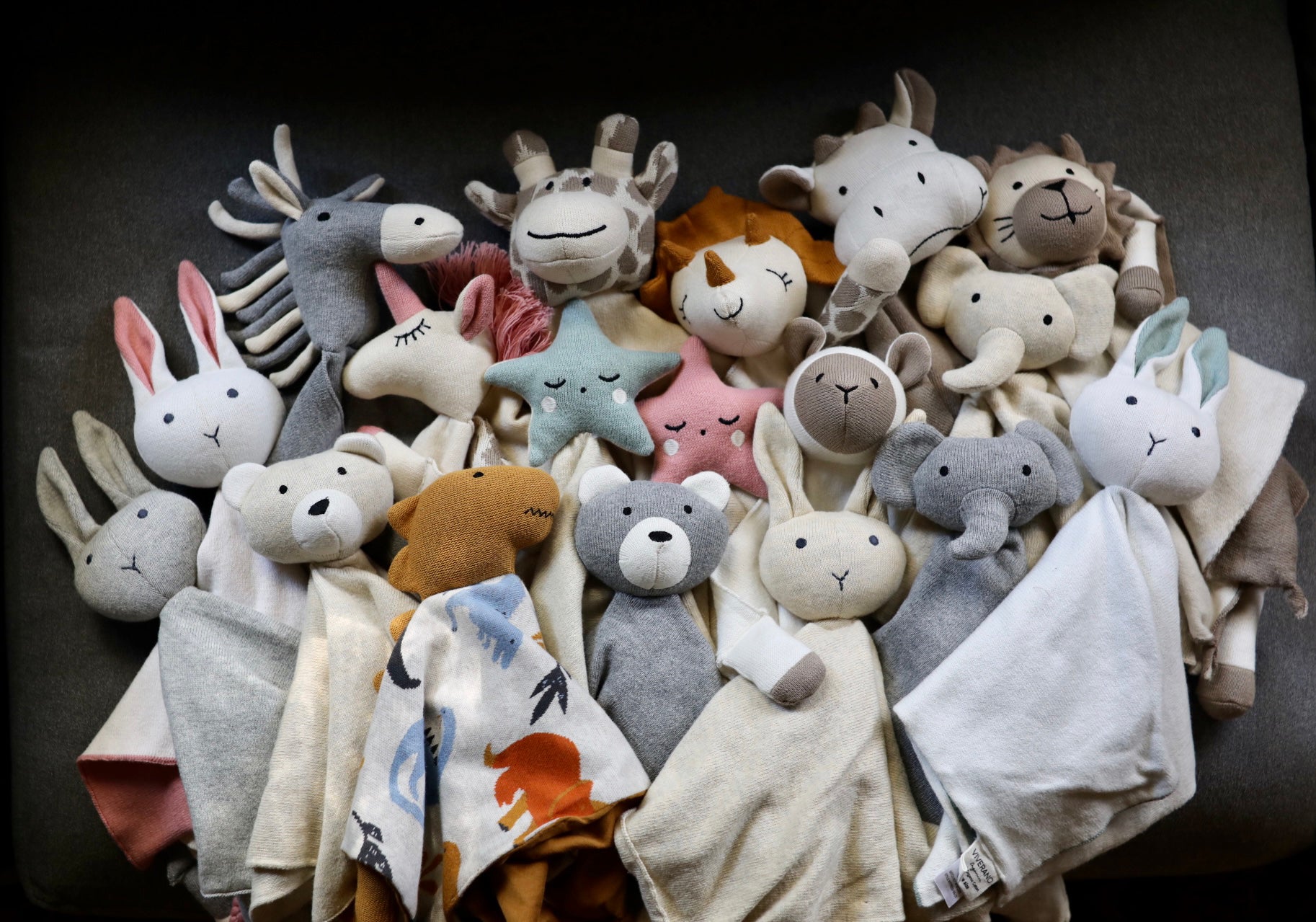 Viverano Organic Baby Lovey Security Blanket Cuddle Cloth