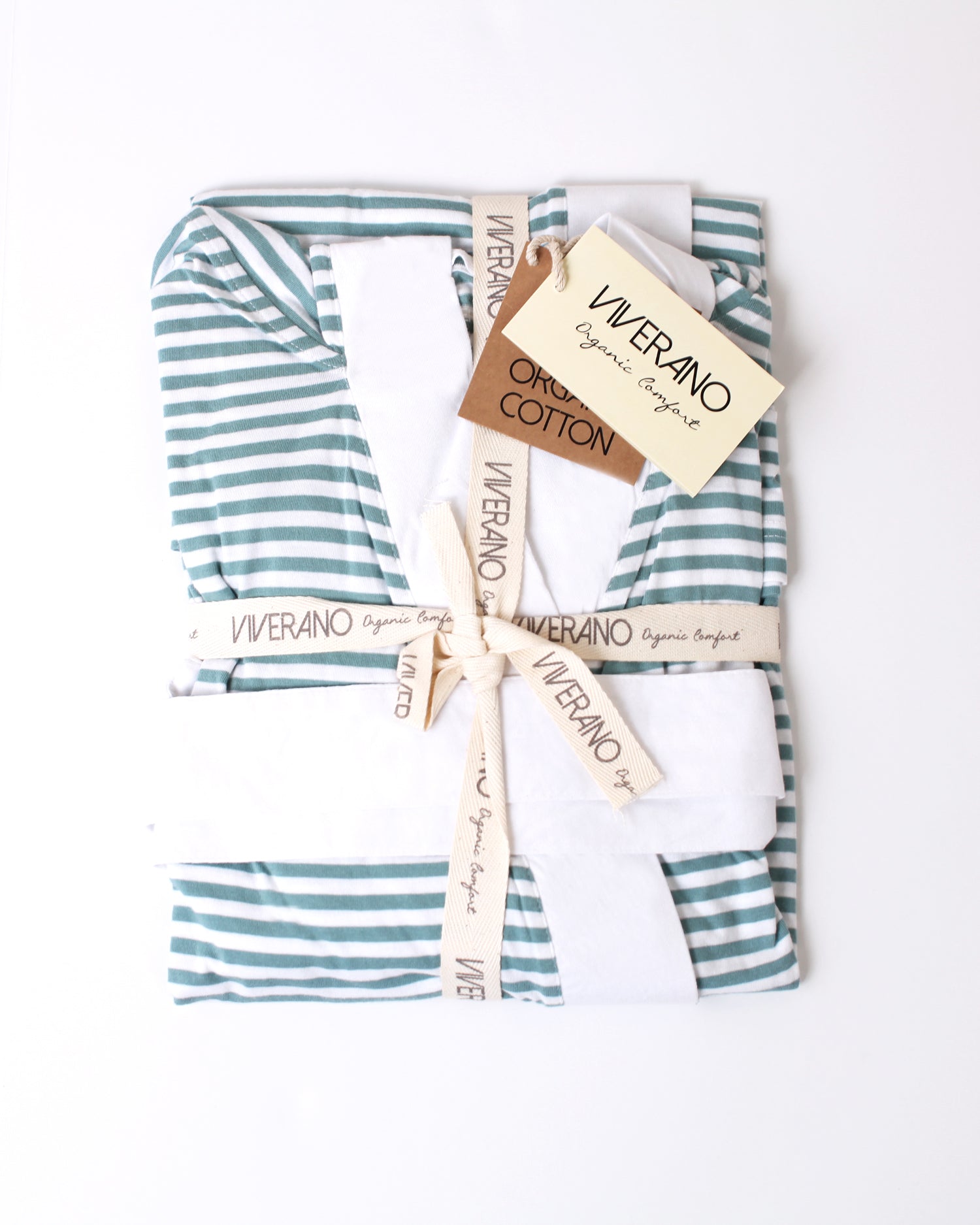 Organic Cotton Hooded Bath & Spa Robe / Swim Cover-Up - Viverano