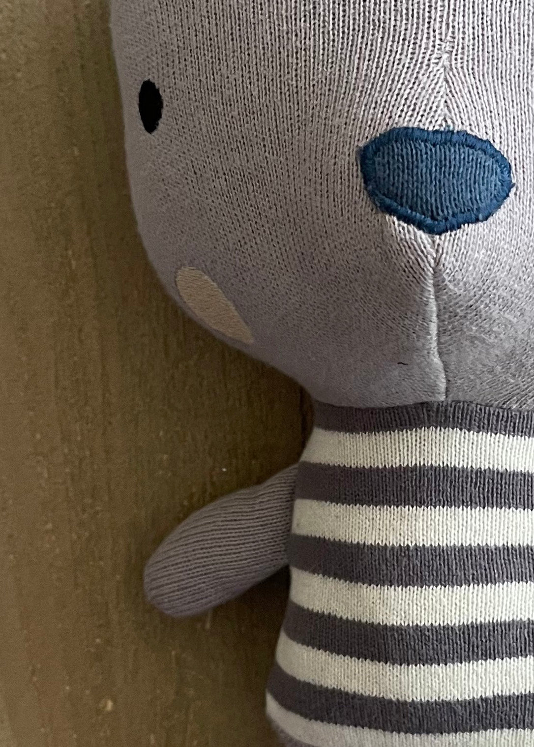 Phillipe Dog Organic Cotton Fine Knit Stuffed Animal Baby Toy- Viverano