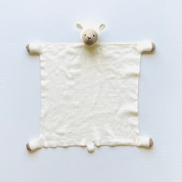 White company lamb comforter top