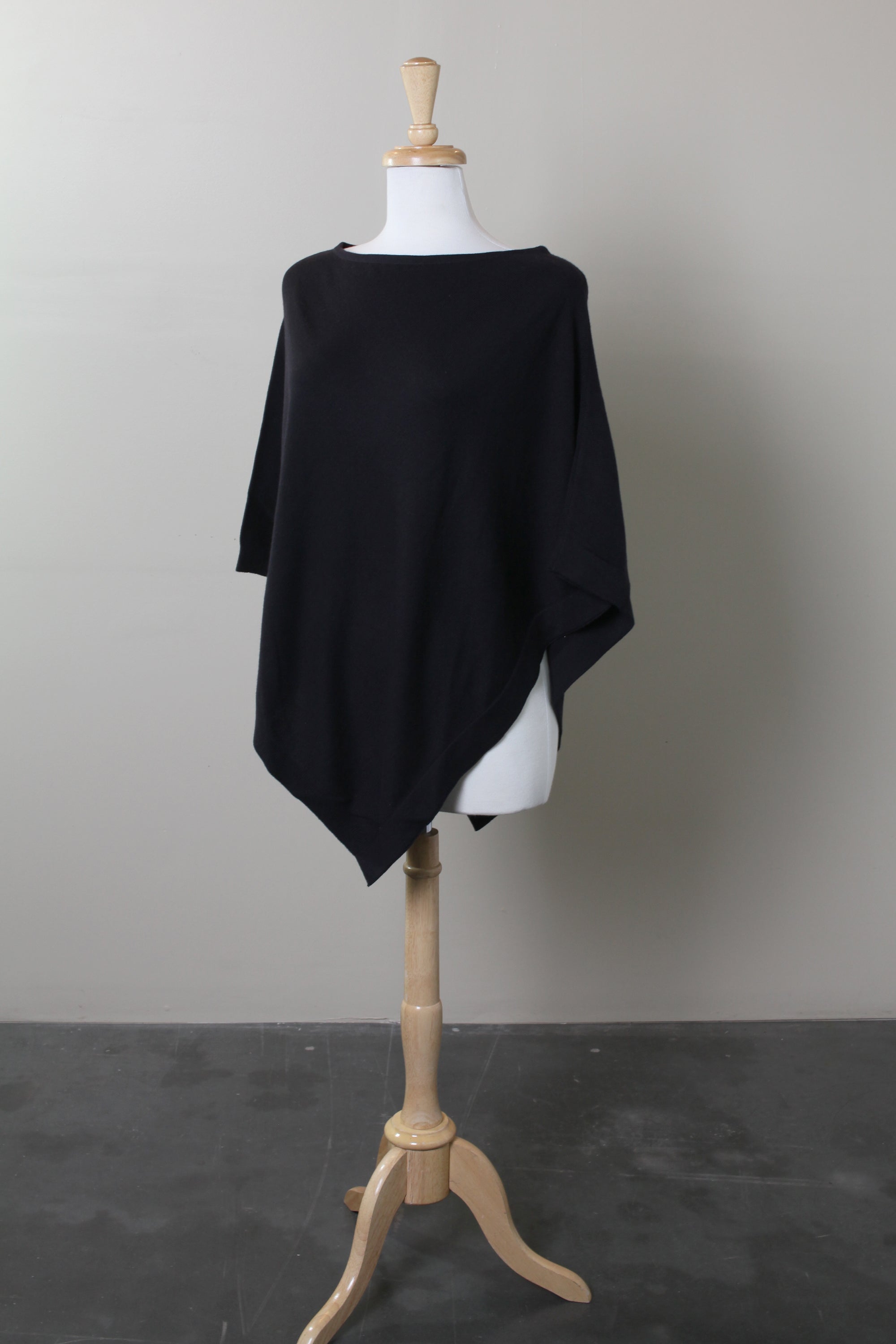 Loving Thread LUXE Organic Cotton Knit 5-Way Poncho Pullover Coverup By Viverano