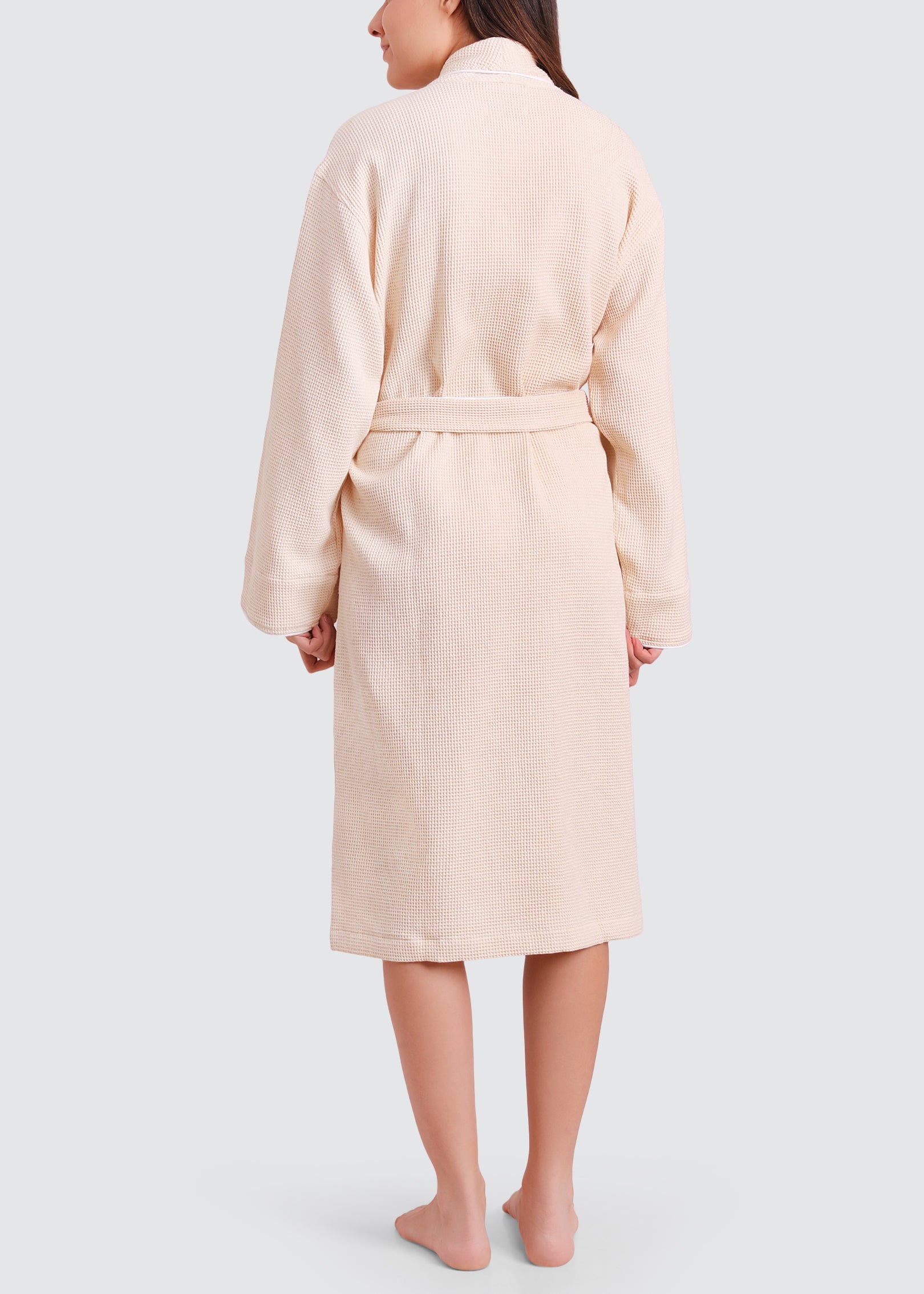 Women's Organic Waffle Weave Spa Bath Robes by Viverano Organics