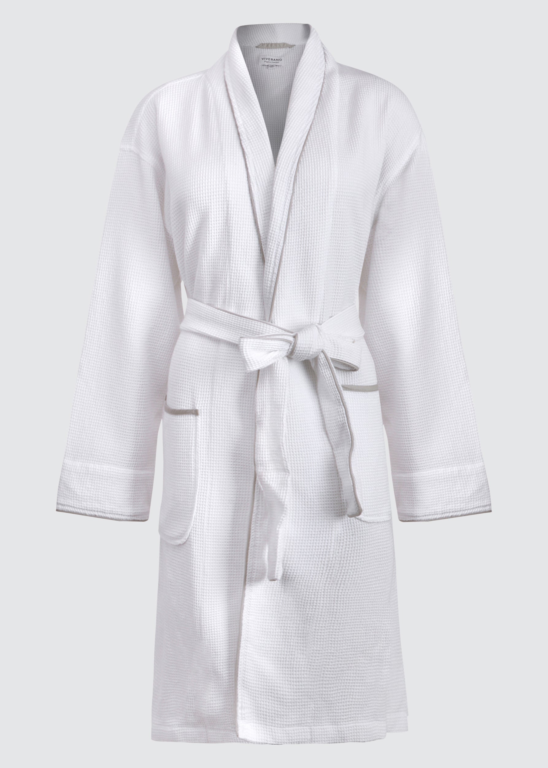Women's Organic Waffle Weave Spa Bath Robes by Viverano Organics