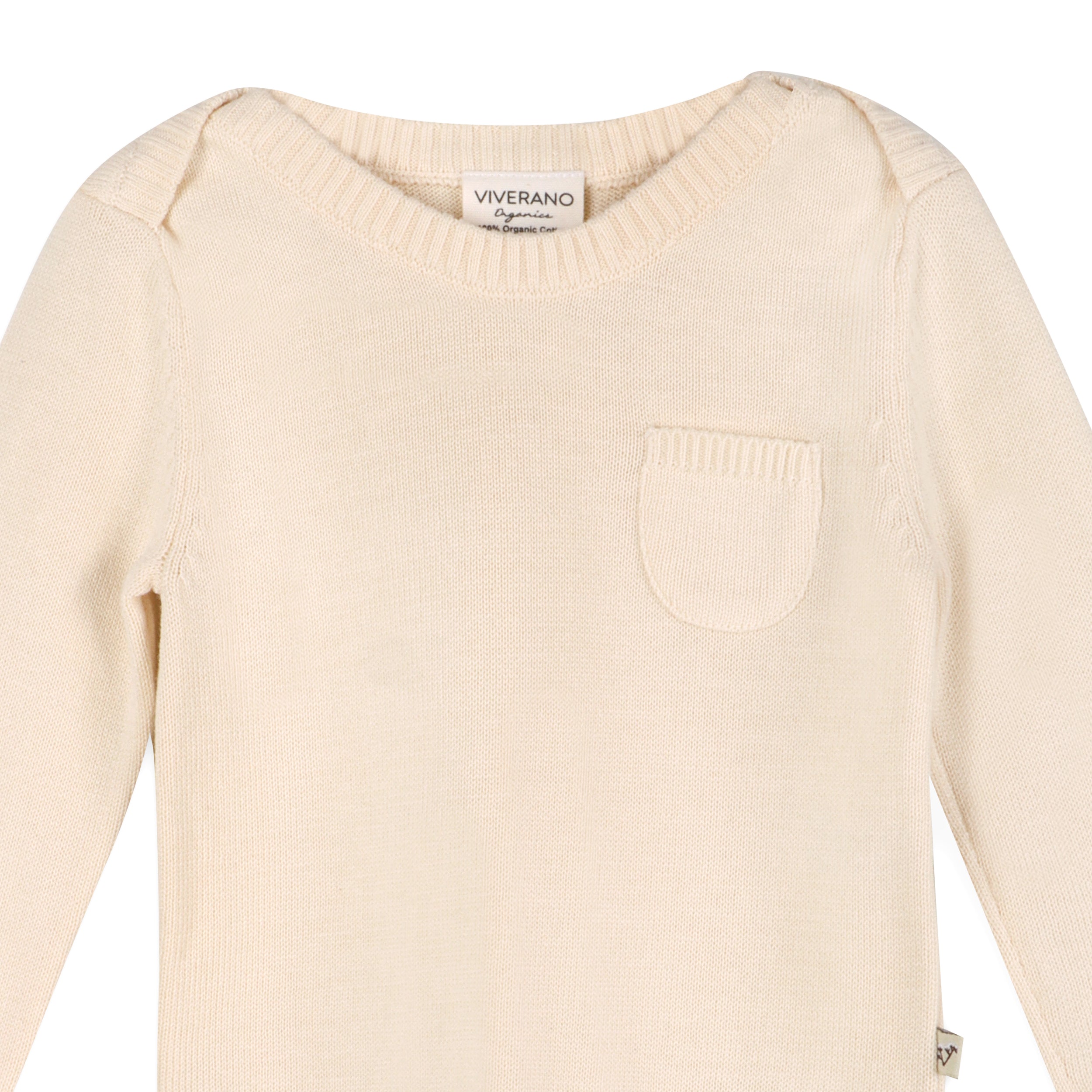 Milan Knit Full Sleeve Baby Romper Bodysuit - organic cotton