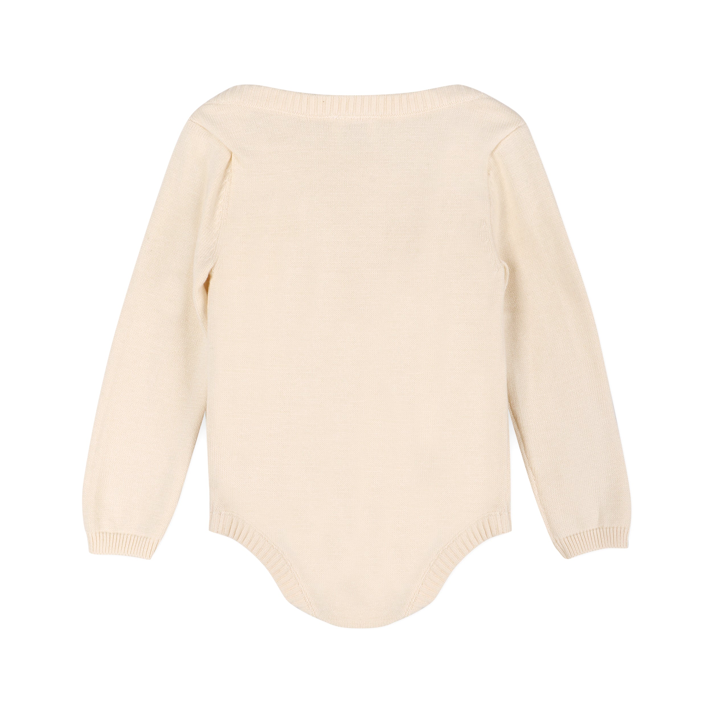 Milan Knit Full Sleeve Baby Romper Bodysuit - organic cotton