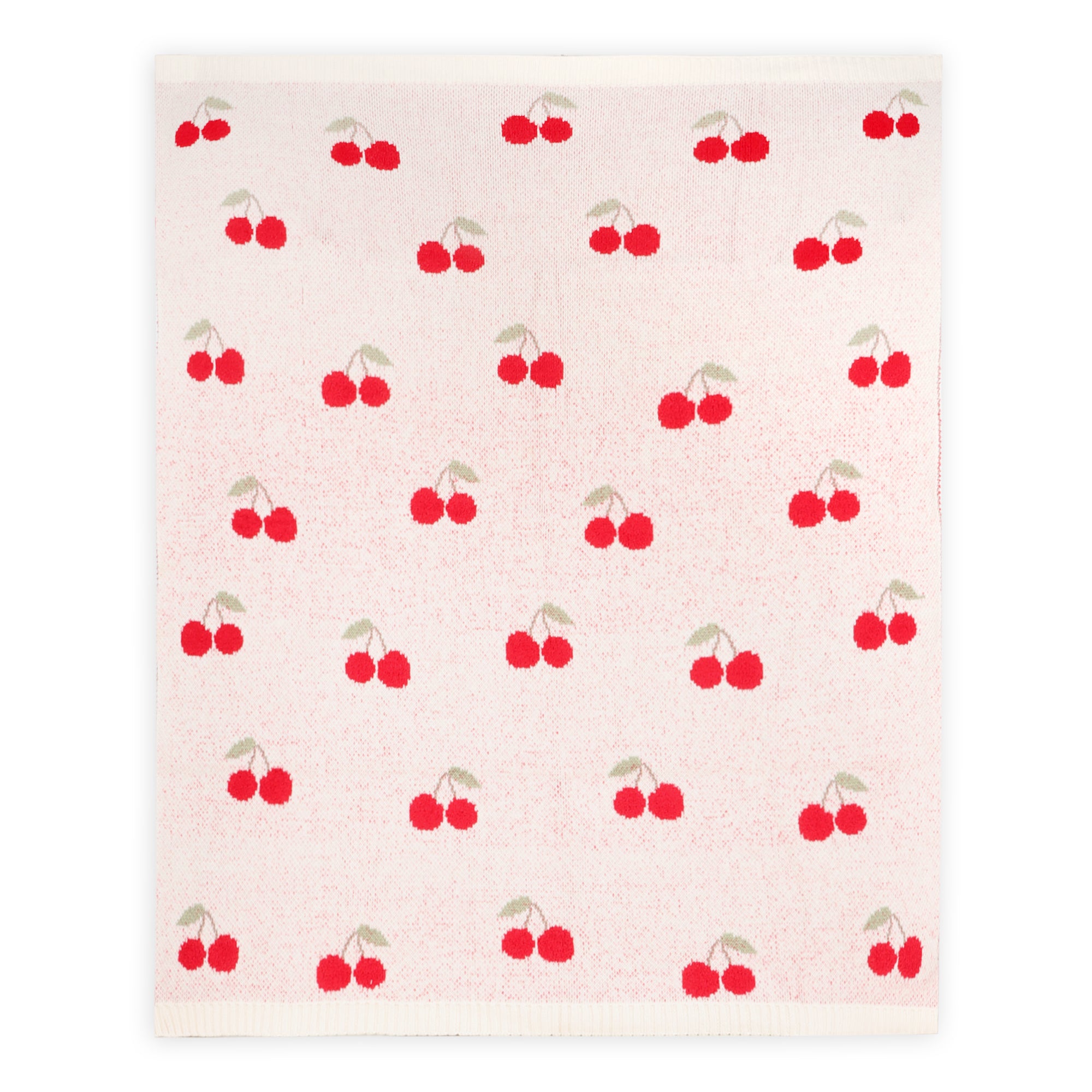 Cherry Organic Cotton Baby Blanket