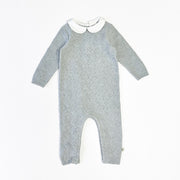 Milan Peter Pan Fancy Chevron Knit Baby Jumpsuit (Organic)