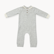 Milan Collar & Cable Knit Baby Jumpsuit (Organic)