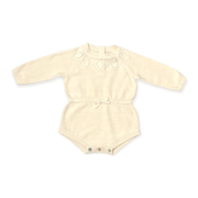 Milan Pointelle Knit Baby Girl Bodysuit/Hat/Socks (3pc SET) - 2 Colors