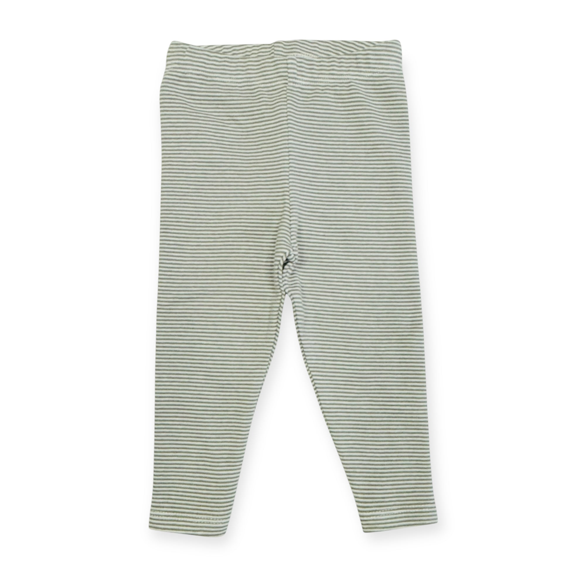 Rib Knit Stripe Baby Legging Pants (Organic Cotton)