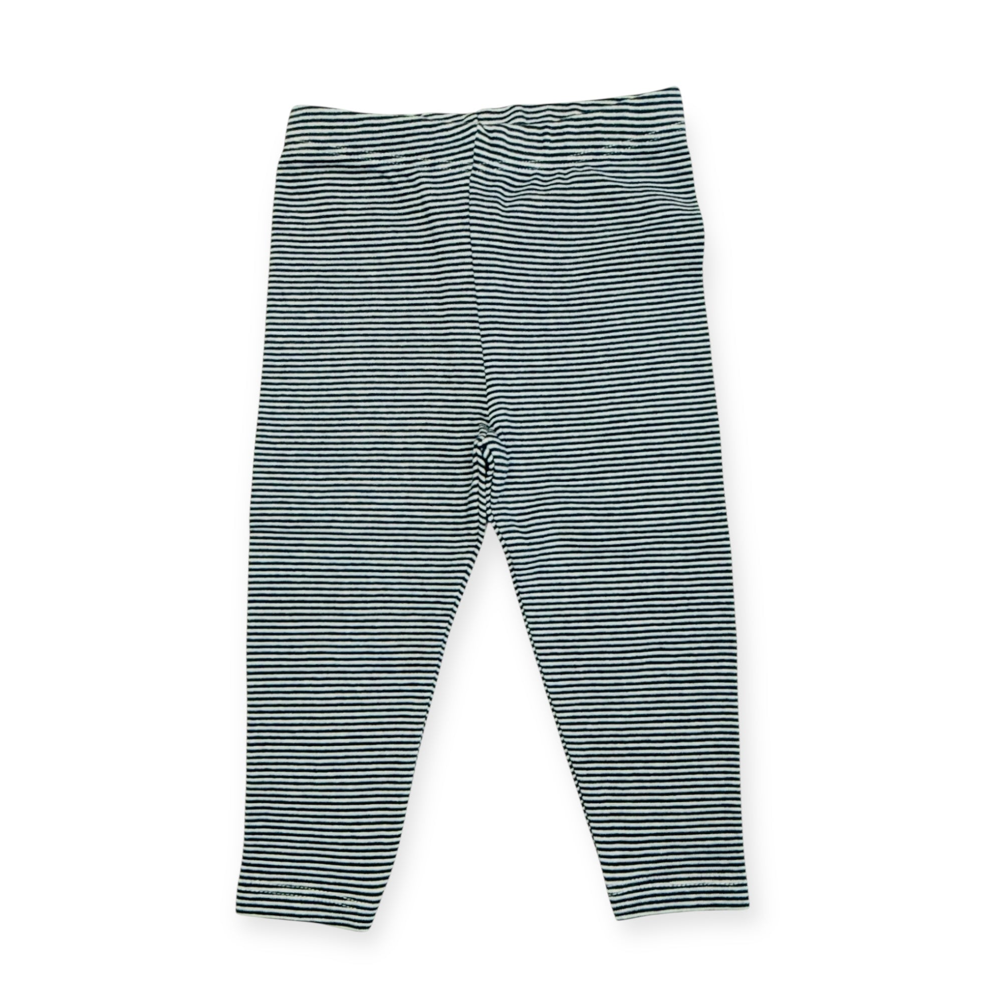 Rib Knit Stripe Baby Legging Pants (Organic Cotton)