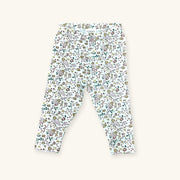 Floral Jersey Stretch Baby Legging Pants  (Organic Cotton)