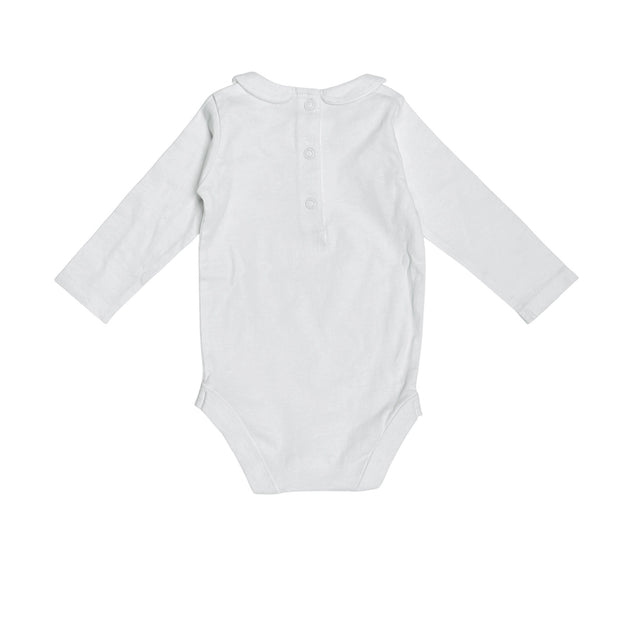 Basic Peter Pan Long Sleeve Baby Bodysuit Onesie (Organic Cotton)